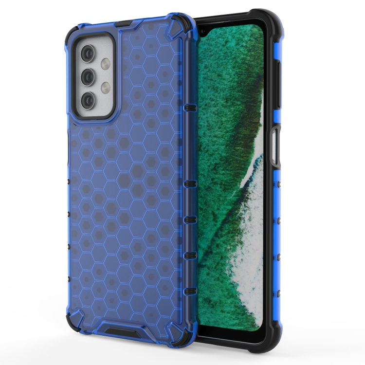 

For Samsung Galaxy A32 5G Shockproof Honeycomb PC + TPU Case(Blue)