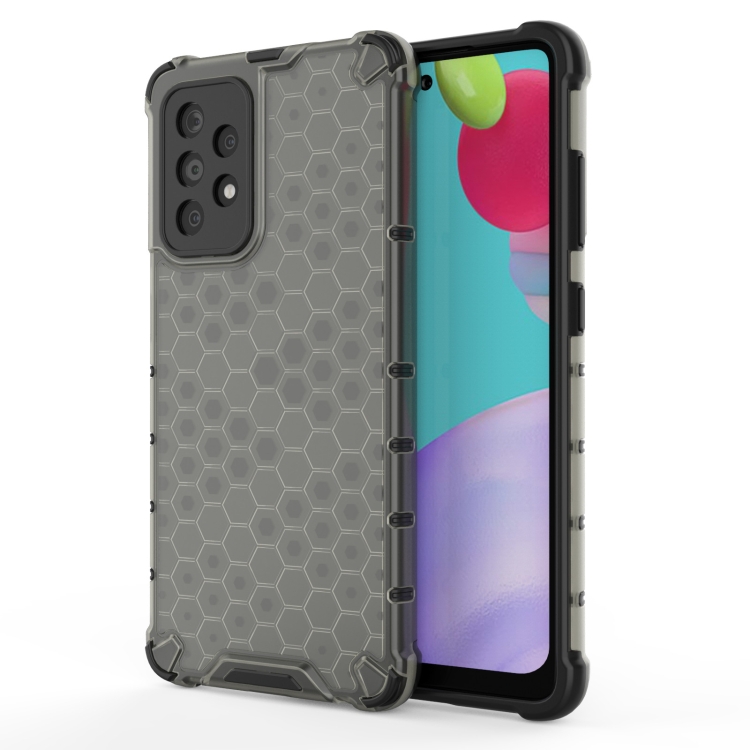 

For Samsung Galaxy A52 5G/4G Shockproof Honeycomb PC + TPU Case(Black)
