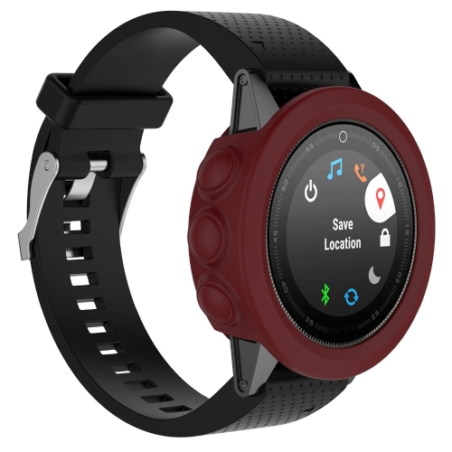 

For Garmin Fenix 5X Solid Color Silicone Watch Protective Case(Red)