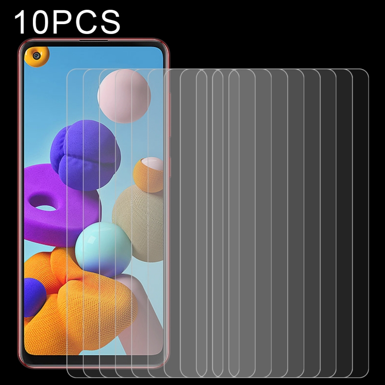 

For Samsung Galaxy A21s 10pcs 0.26mm 9H 2.5D Tempered Glass Film