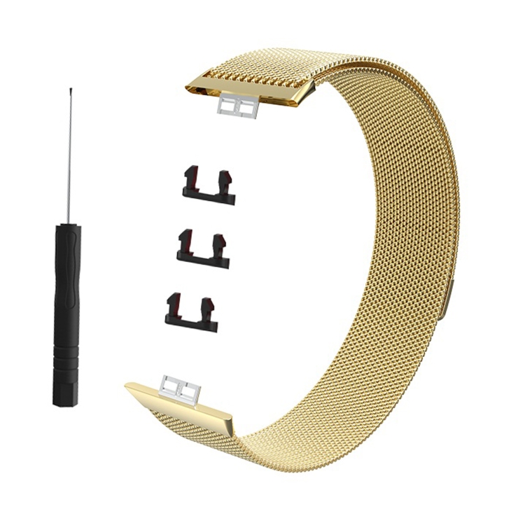 

For Huawei Watch Fit Milanese Watch Band(Champagne Gold)