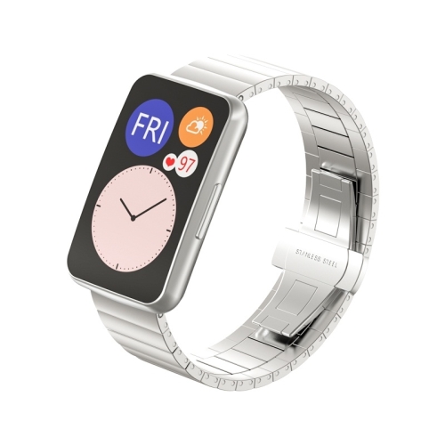 

For Huawei Watch Fit Bamboo Joint Metal Watch Band(Silver)
