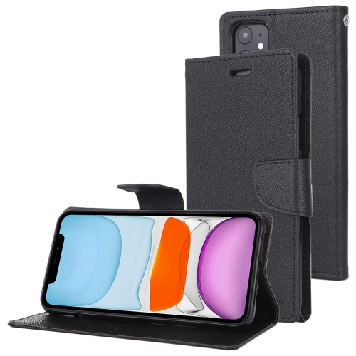 

For iPhone 11 MERCURY GOOSPERY FANCY DIARY Horizontal Flip Leather Case with Holder & Card Slots & Wallet(Black)