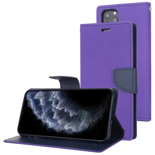 

For iPhone 11 Pro Max MERCURY GOOSPERY FANCY DIARY Horizontal Flip Leather Case with Holder & Card Slots & Wallet(Purple)