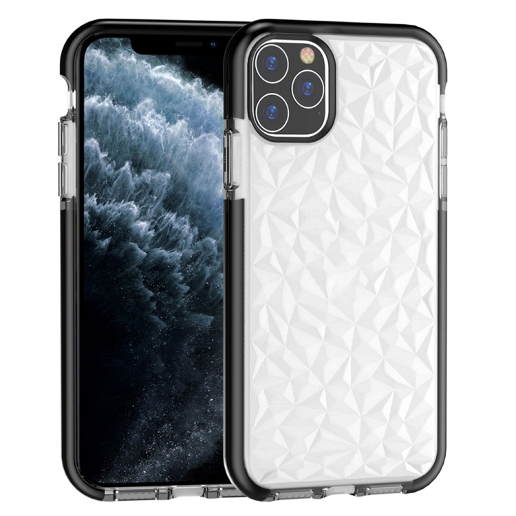 

For iPhone 11 Pro Shockproof Diamond Texture TPU Protective Case(Black)