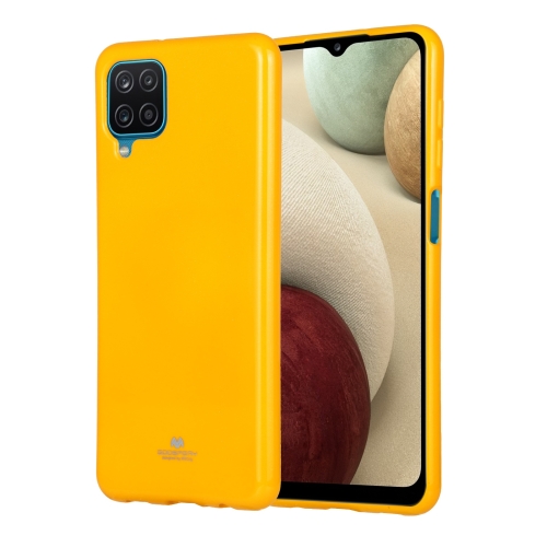 

For Samsung Galaxy A12 GOOSPERY JELLY Full Coverage Soft Case(Yellow)