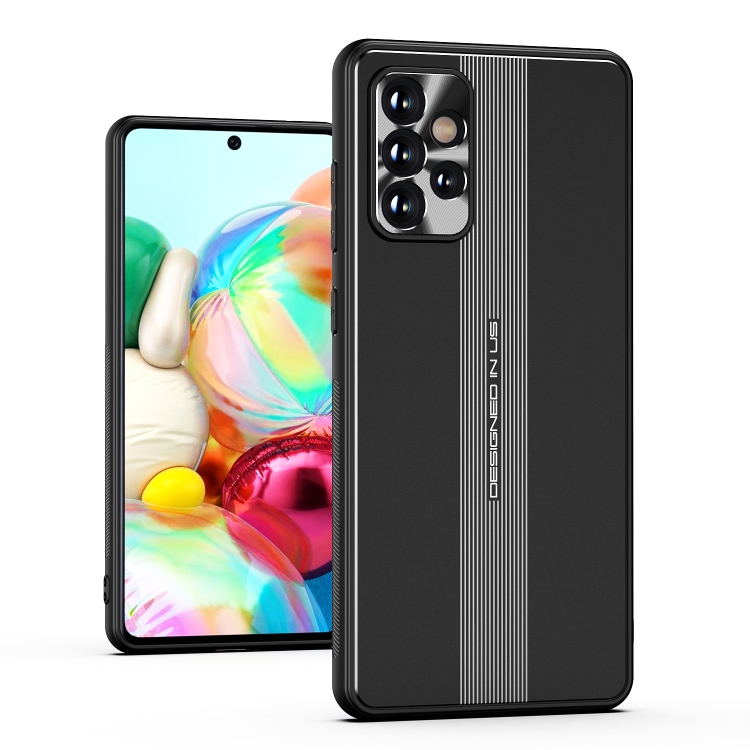 

For Samsung Galaxy A72 5G Jianfeng Series TPU+ Metal Shockproof Protective Case(Black)