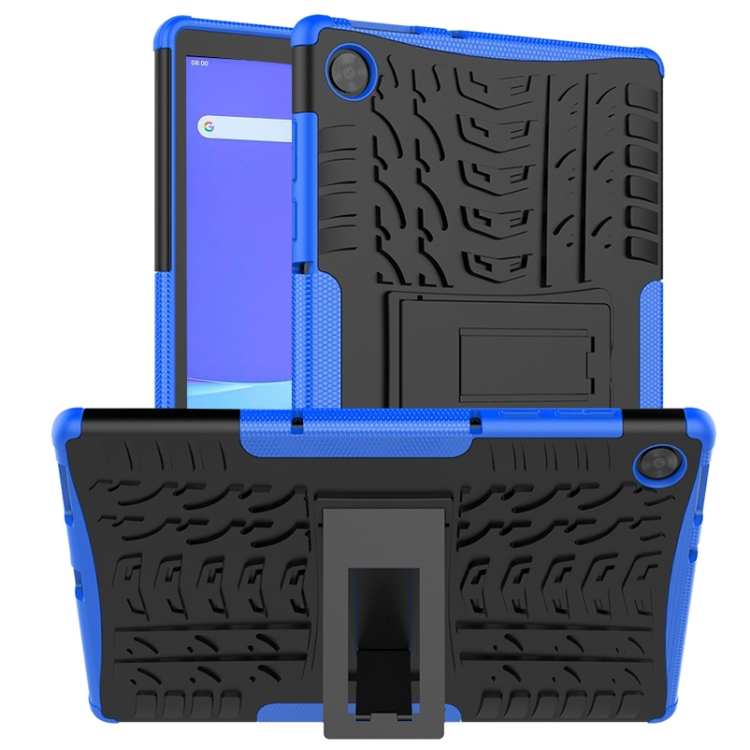 

For Lenovo Tab M10 HD Gen 2 (TB-X306F) Tire Texture TPU+PC Shockproof Case with Holder(Blue)