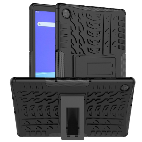

For Lenovo Tab M10 HD Gen 2 (TB-X306F) Tire Texture TPU+PC Shockproof Case with Holder(Black)