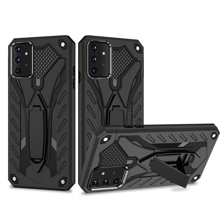 

For Samsung Galaxy A72 5G / 4G Shockproof TPU + PC Protective Case with Holder(Black)
