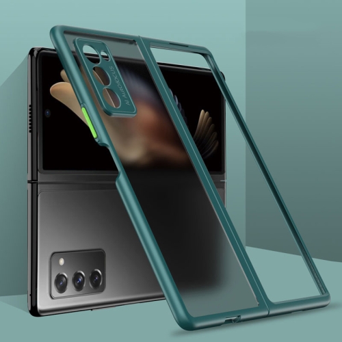 

For Samsung Galaxy Z Fold2 5G GKK Foldable Matte Skin Feeling Soft Case(Dark Green)