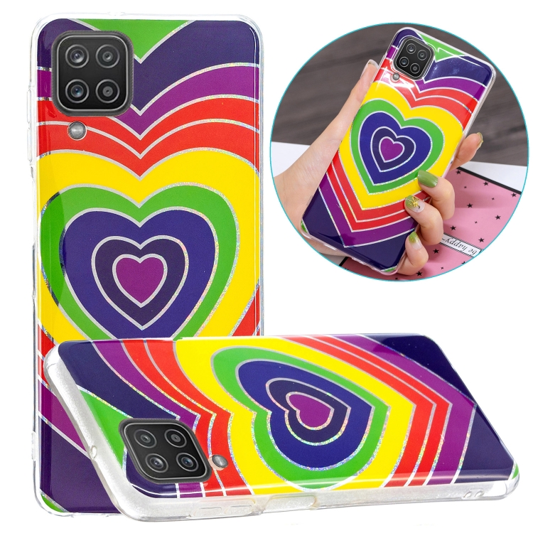 

For Samsung Galaxy A12(EU Version) Plating TPU Protective Case(Love)