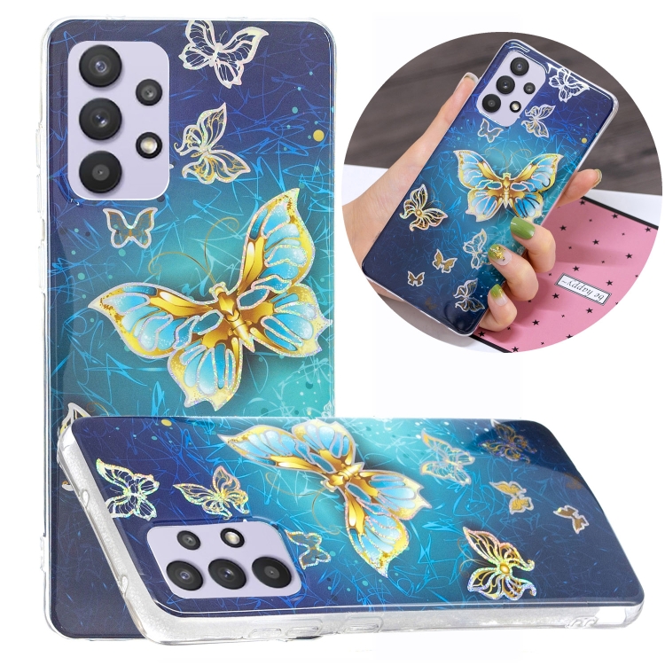 

For Samsung Galaxy A32 5G Plating TPU Protective Case(Butterfly)