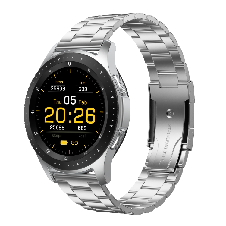 

W68 1.54 inch Touch Screen IP67 Waterproof Smart Bracelet, Support Blood Oxygen Monitoring / Bluetooth Call / Heart Rate Monitoring, Style: Steel Strap(Silver)