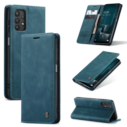 

For Samsung Galaxy A32 5G CaseMe 013 Multifunctional Horizontal Flip Leather Case with Holder & Card Slot & Wallet(Blue)