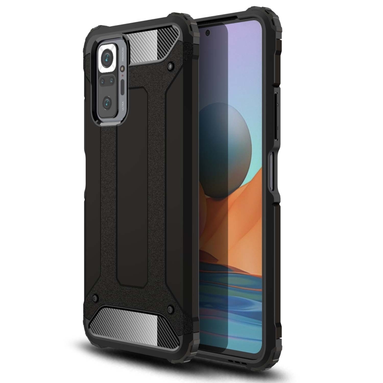 

For Xiaomi Redmi Note 10 Pro / Note 10 Pro Max Magic Armor TPU + PC Combination Case(Black)