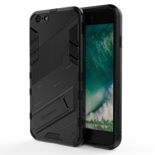 

Punk Armor 2 in 1 PC + TPU Shockproof Case with Invisible Holder For iPhone 6 & 6s(Black)