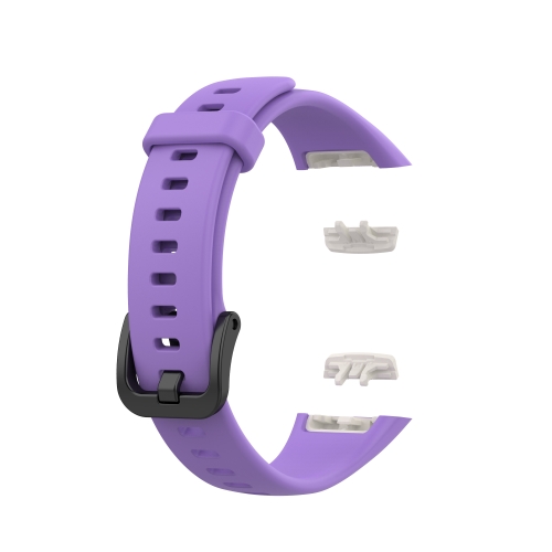 For Huawei Honor Band 6 TPU Watch Band, Size: One Size(Purple) зарядное usb устройство 1м для huawei watch 4 watch 4 pro