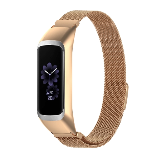 

For Samsung Galaxy Fit 2 SM-R220 Milanese Watch Band(Rose Gold)
