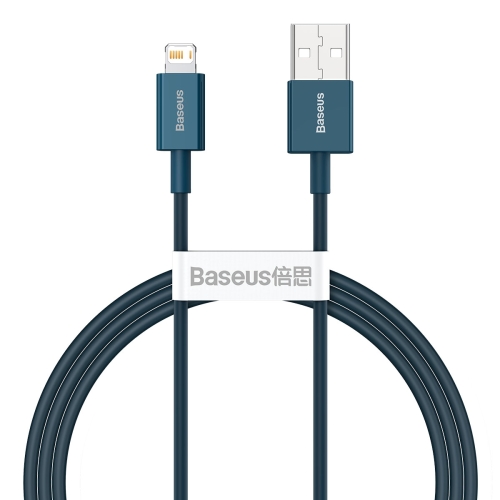 

Baseus Superior Series CALYS-A03 2.4A USB to 8 Pin Interface Fast Charging Data Cable, Cable Length:1m(Blue)