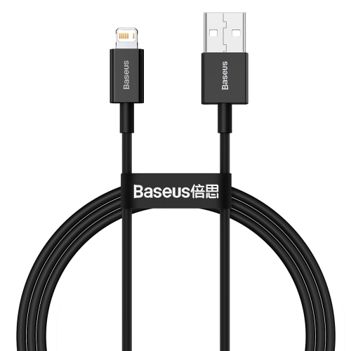 

Baseus Superior Series CALYS-A01 2.4A USB to 8 Pin Interface Fast Charging Data Cable, Cable Length:1m(Black)