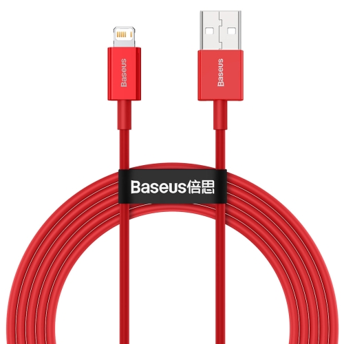 

Baseus Superior Series CALYS-A09 2.4A USB to 8 Pin Interface Fast Charging Data Cable, Cable Length:1m(Red)