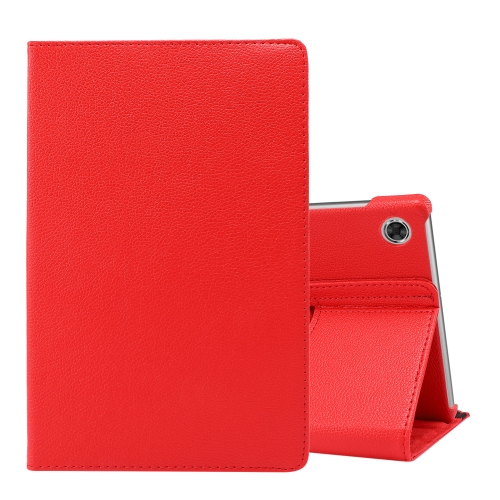 

For Lenovo Tab M10 Plus 10.3 360 Degree Rotation Litchi Texture Flip Leather Case with Holder(Red)