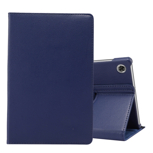 

For Lenovo Tab M10 Plus 10.3 360 Degree Rotation Litchi Texture Flip Leather Case with Holder(Blue)