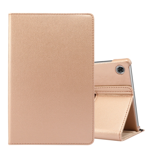 For Lenovo Tab M10 Plus 10.3 360 Degree Rotation Litchi Texture Flip Leather Case with Holder(Gold), 6922051977446  - buy with discount