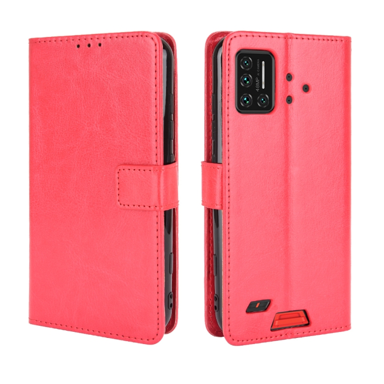 

For UMIDIGI Bison Retro Crazy Horse Texture Horizontal Flip Leather Case with Holder & Card Slots & Lanyard(Red)