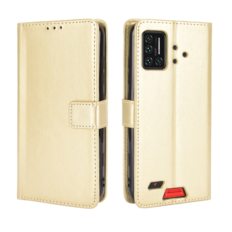 

For UMIDIGI Bison Retro Crazy Horse Texture Horizontal Flip Leather Case with Holder & Card Slots & Lanyard(Gold)
