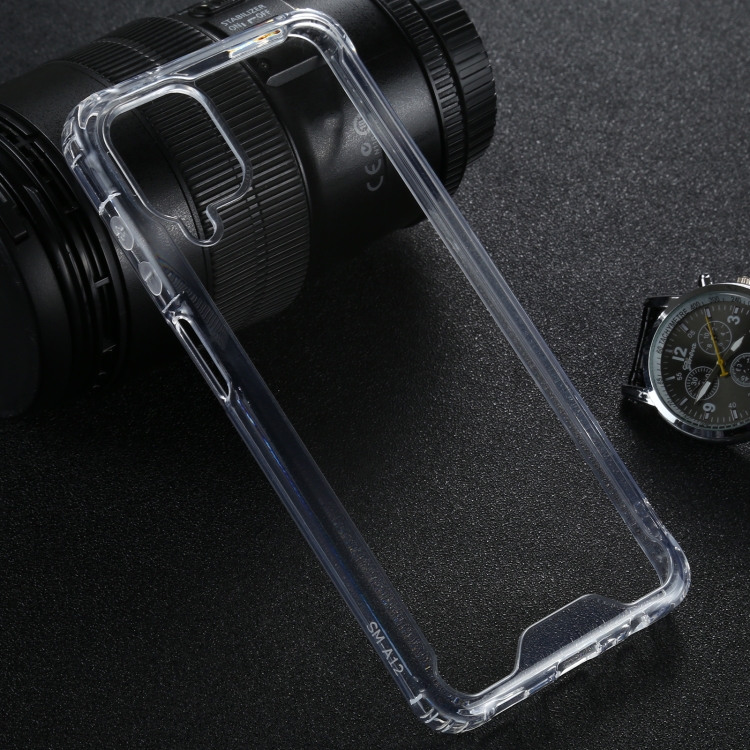 

For Samsung Galaxy A12 Four-corner Shockproof Transparent TPU + PC Protective Case