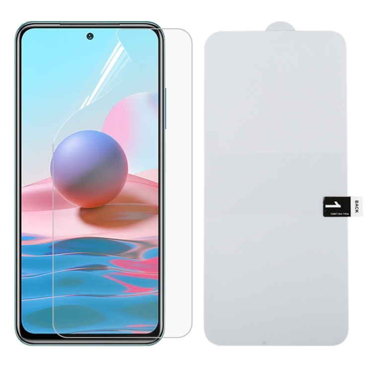 

For Xiaomi Redmi Note 10 4G / 5G / Note 10s Full Screen Protector Explosion-proof Hydrogel Film