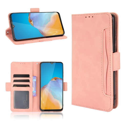 

For Cubot Note 20 / Note 20 Pro Skin Feel Calf Texture Horizontal Flip Leather Case with Holder & Card Slots & Photo Frame(Pink)