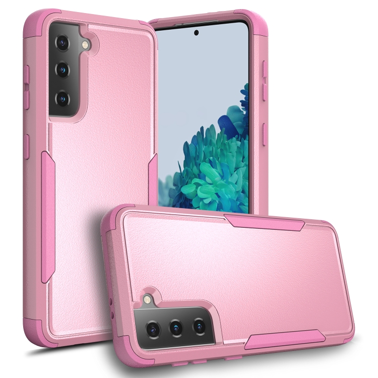 

For Samsung Galaxy S21 5G TPU + PC Shockproof Protective Case(Pink)