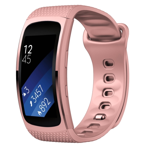 For Samsung Gear Fit2 Pro Silicone Watch Band Size L Pink