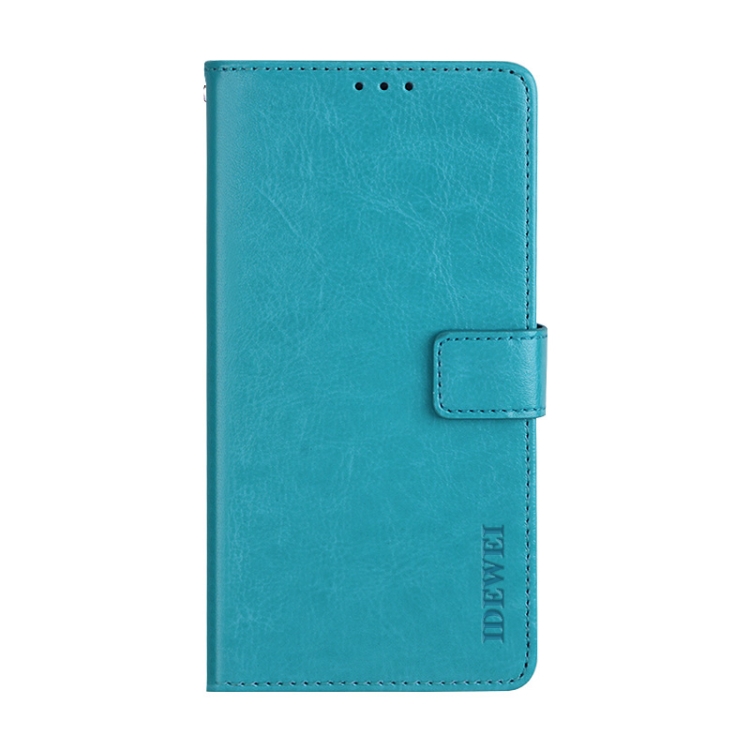 

For OPPO Realme GT 5G idewei Crazy Horse Texture Horizontal Flip Leather Case with Holder & Card Slots & Wallet(Sky Blue)