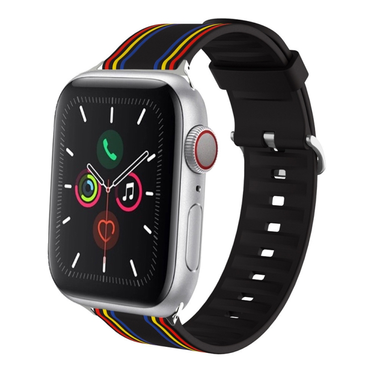 

Silicone Replaceable Watch Band For Apple Watch Series 8&7 41mm / SE 2&6&SE&5&4 40mm / 3&2&1 38mm(18)