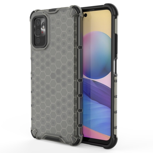 

For Xiaomi Redmi Note 10 5G Shockproof Honeycomb PC + TPU Case(Black)