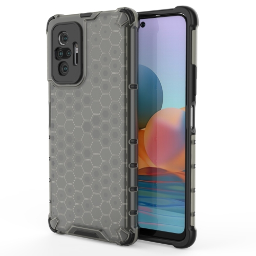 

For Xiaomi Redmi Note 10 Pro Shockproof Honeycomb PC + TPU Case(Black)