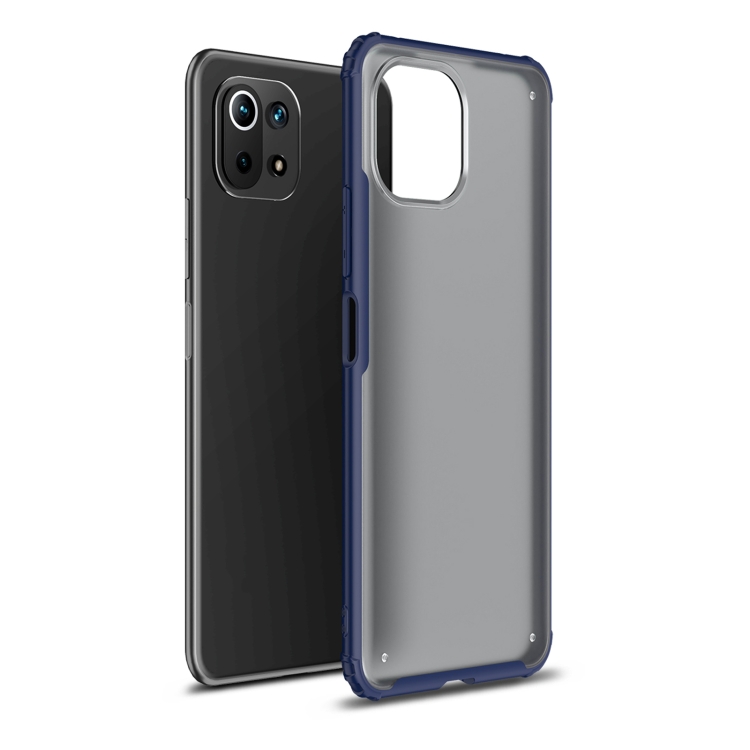 

For Xiaomi Mi 11 Lite Four-corner Shockproof TPU + PC Protective Case(Blue)