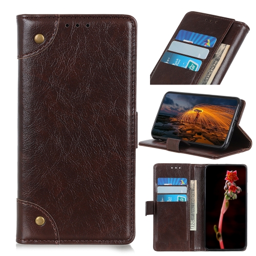 

For Sony Xperia 1 III Copper Buckle Nappa Texture Horizontal Flip Leather Case with Holder & Card Slots & Wallet(Coffee)