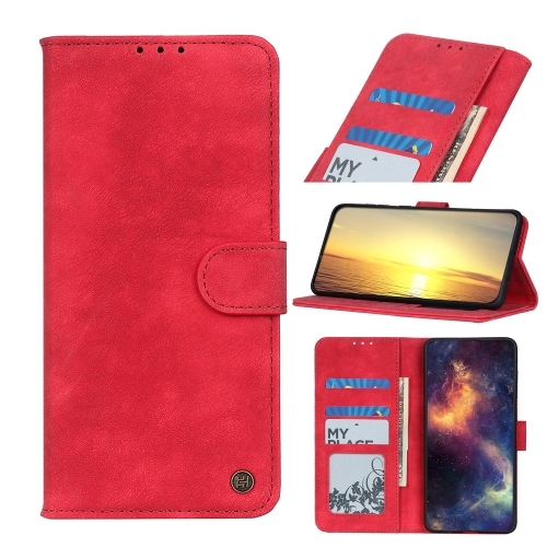 

For Alcatel 1S 2021 / 3L 2021 Antelope Texture Magnetic Buckle Horizontal Flip PU Leather Case with Card Slots & Wallet & Holder(Red)