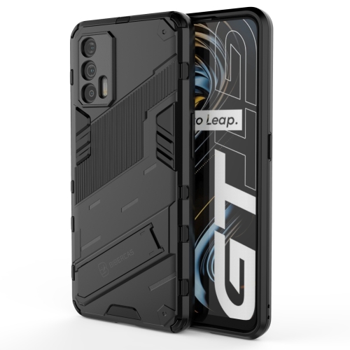 

For OPPO Realme GT 5G Punk Armor 2 in 1 PC + TPU Shockproof Case with Invisible Holder(Black)
