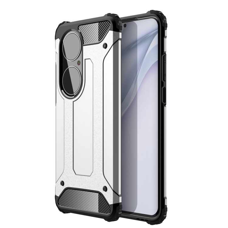 

For Huawei P50 Pro Magic Armor TPU + PC Combination Case(Silver)