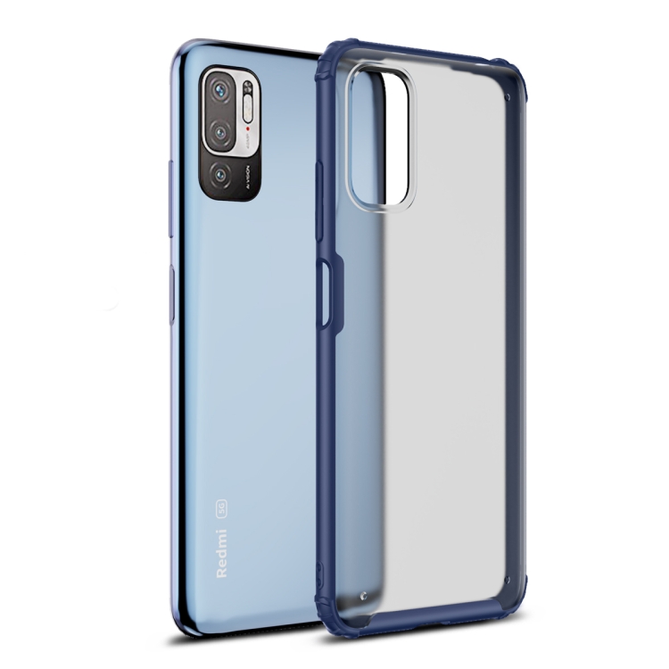 

For Xiaomi Redmi Note 10 5G Four-corner Shockproof TPU + PC Protective Case(Blue)