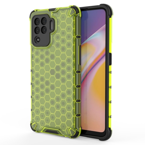 

For OPPO A94 Shockproof Honeycomb PC + TPU Case(Green)