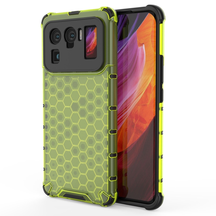 

For Xiaomi Mi 11 Ultra Shockproof Honeycomb PC + TPU Case(Green)