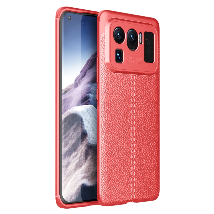 

For Xiaomi Mi 11 Ultra Litchi Texture TPU Shockproof Case(Red)