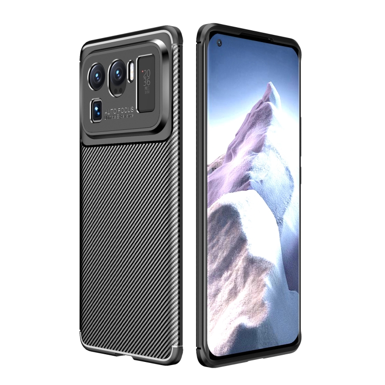 

For Xiaomi Mi 11 Ultra Carbon Fiber Texture Shockproof TPU Case(Black)